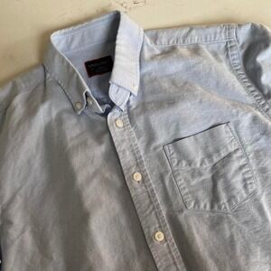 UNTUCKit Men's Small Light Blue Oxford Button Down Shirt 100% Cotton Casual